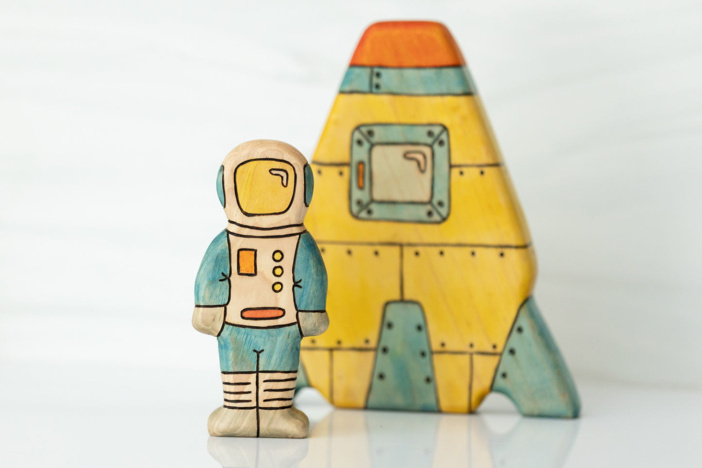 Wooden Space Explorers Astronaut Space Man