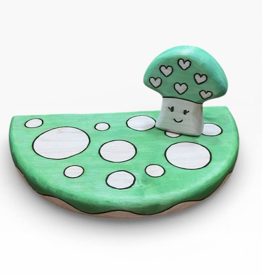 PREORDER - Wooden Toadstool Mushroom Toy