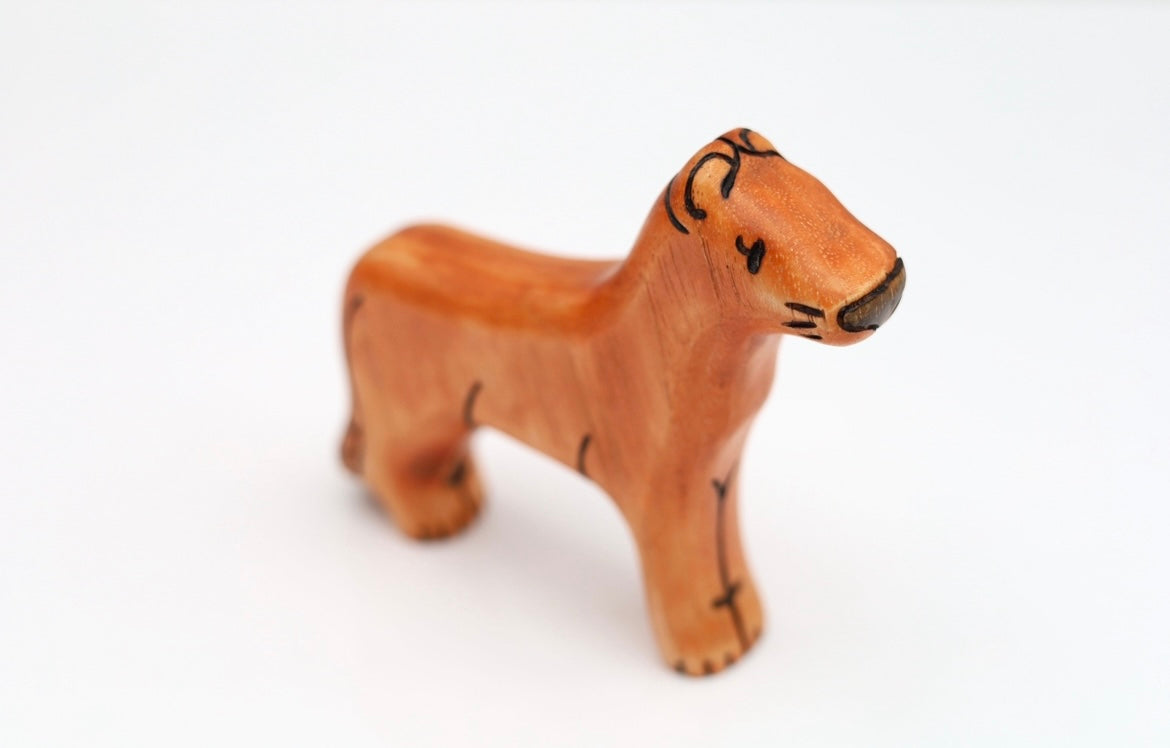 Wooden Lion Family- Lion, Lioness, Or Lion Cub