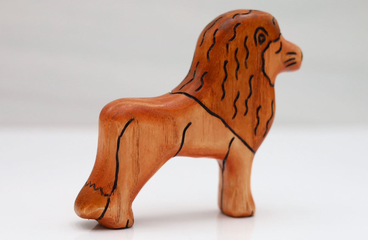 Wooden Lion Family- Lion, Lioness, Or Lion Cub