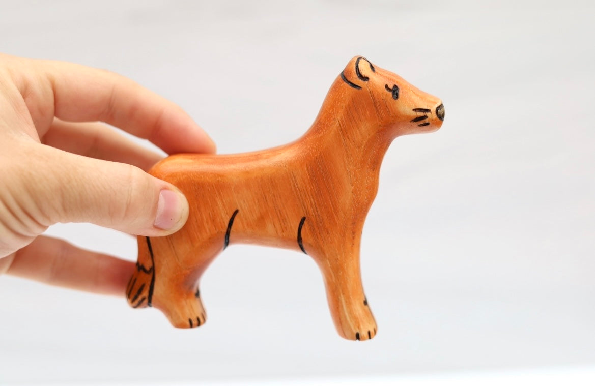 Wooden Lion Family- Lion, Lioness, Or Lion Cub