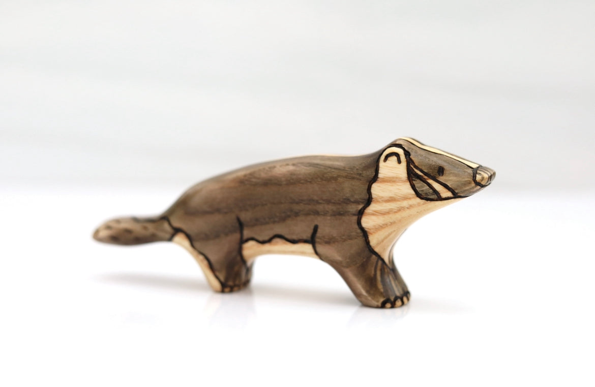 Wooden American Badger Toy