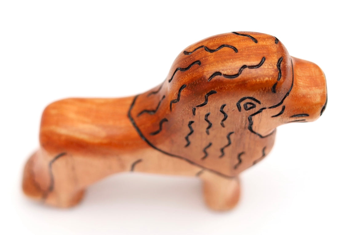 Wooden Lion Family- Lion, Lioness, Or Lion Cub