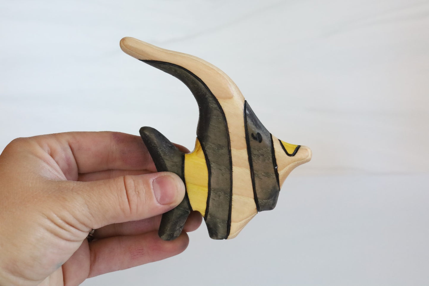 Wooden KihiKihi Moorish Tropical Fish Toy