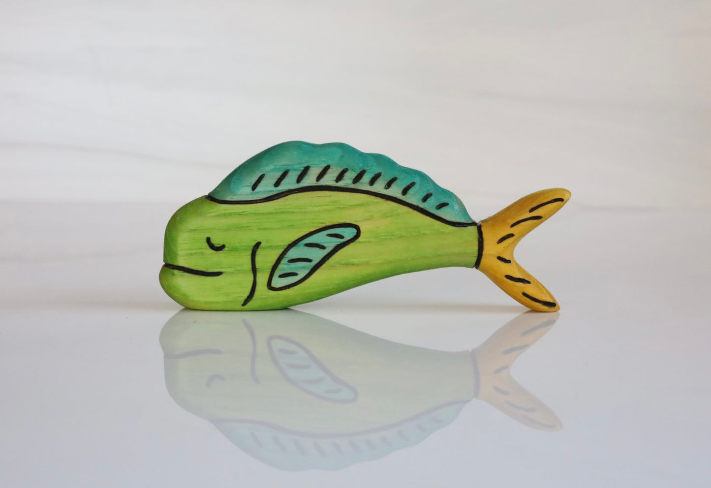 Wooden Mahi Mahi Tropical Fish Toy