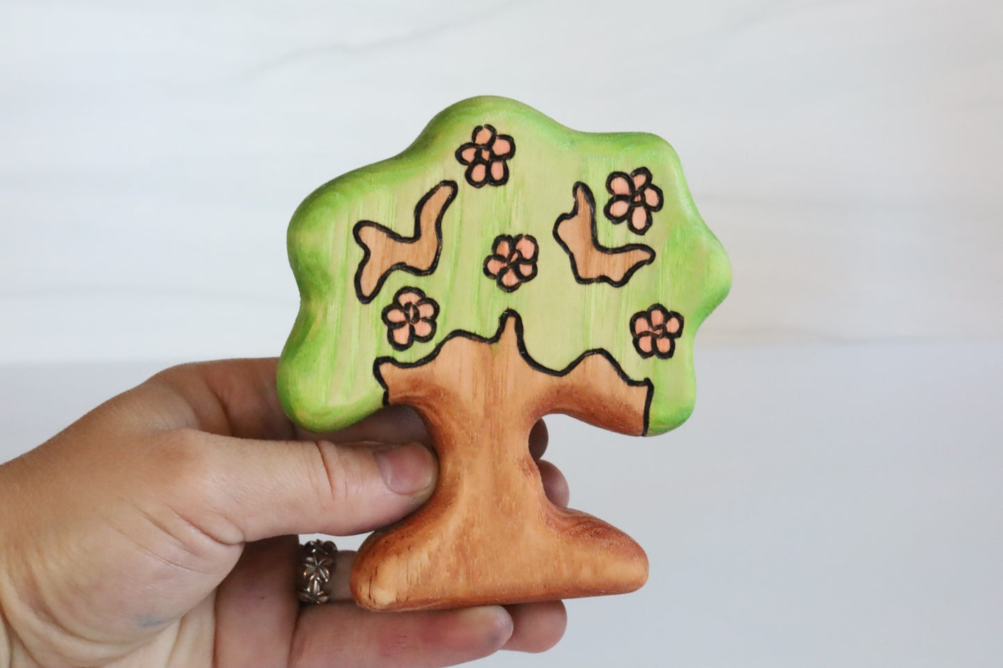 Wooden Flowering Hibiscus Bush Playscape Toy