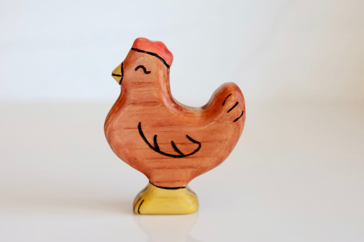 PREORDER - Wooden Chicken Toy - Rooster Or Hen