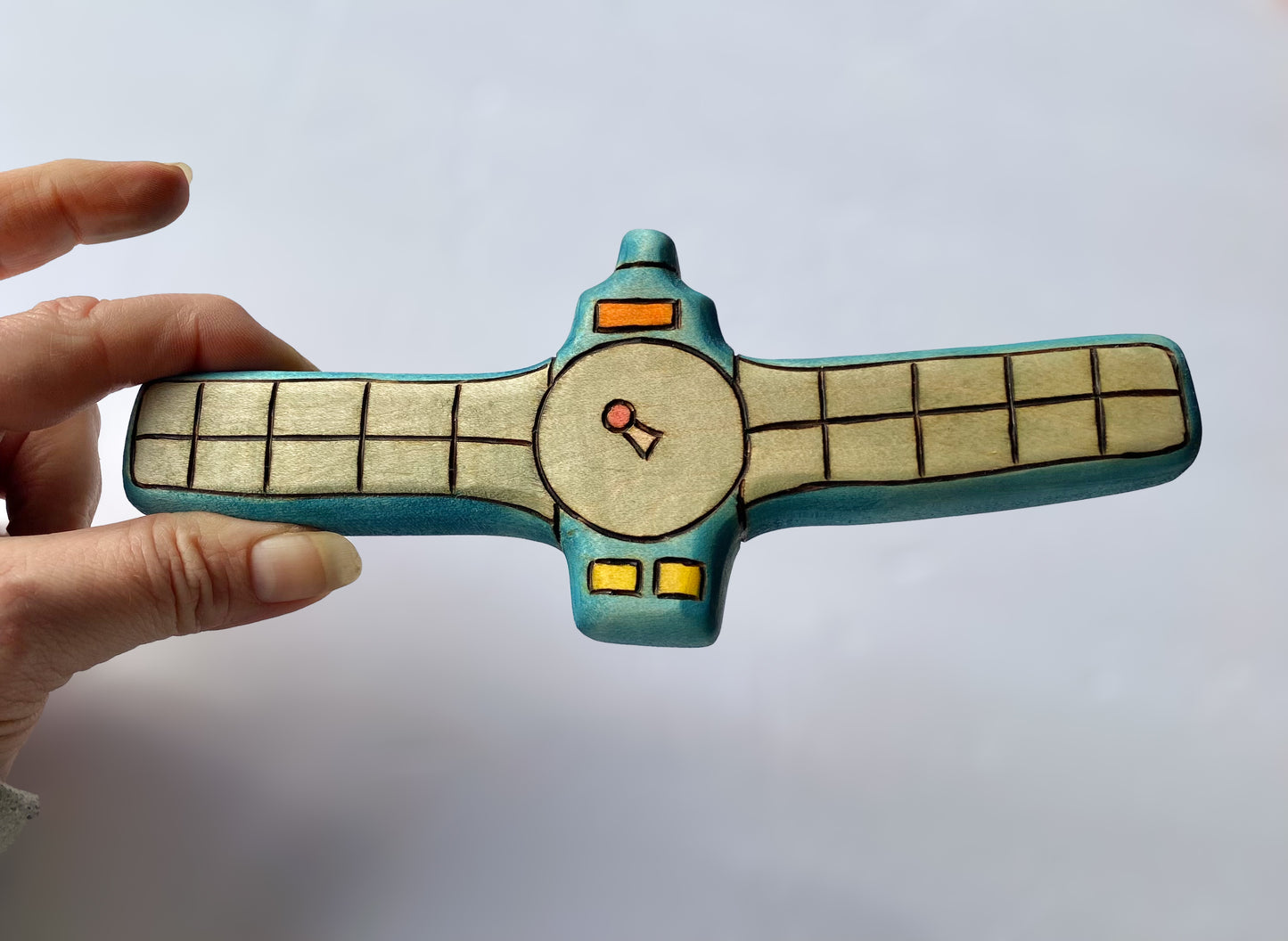 Wooden Space Explorers Satellite Toy