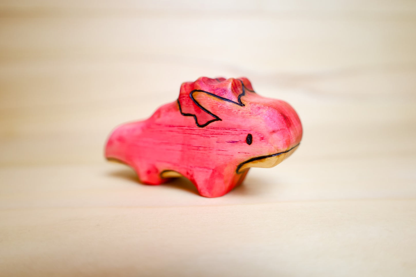 Wooden Axolotl Salamander Toy