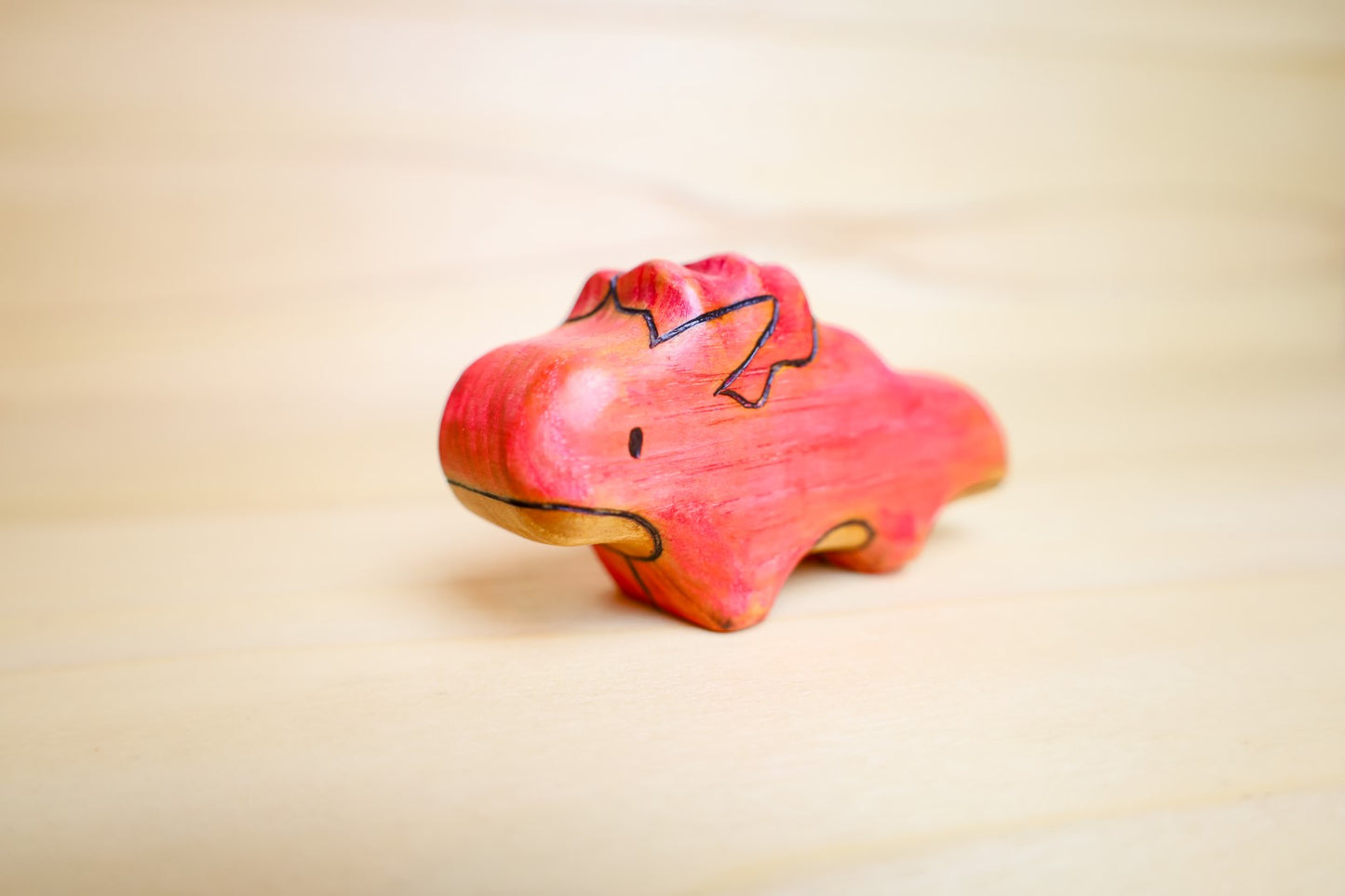 Wooden Axolotl Salamander Toy