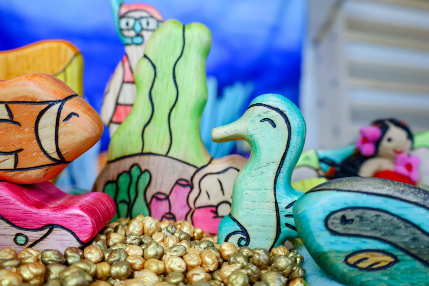 Wooden Seahorse Toy