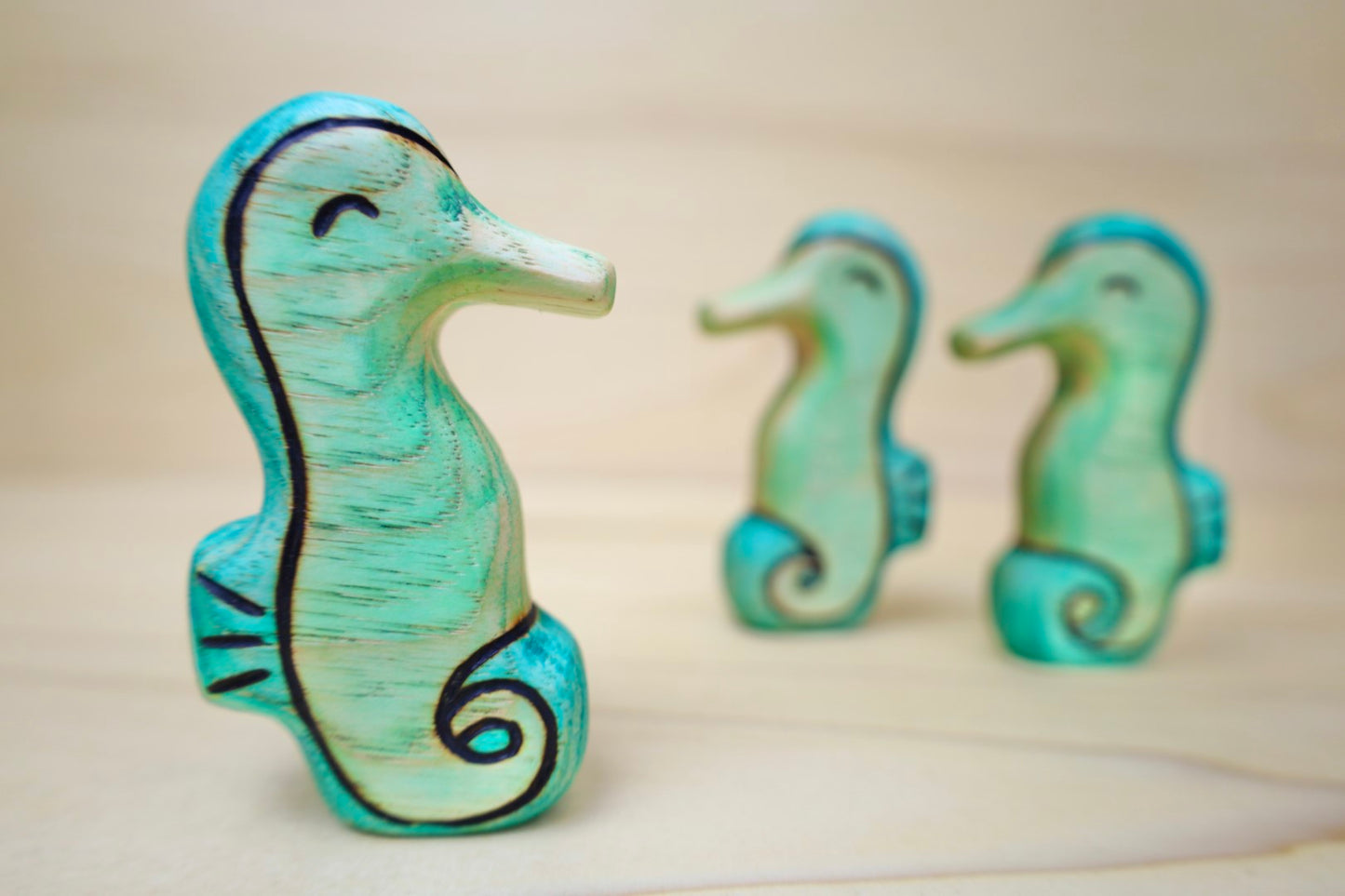 Wooden Seahorse Toy