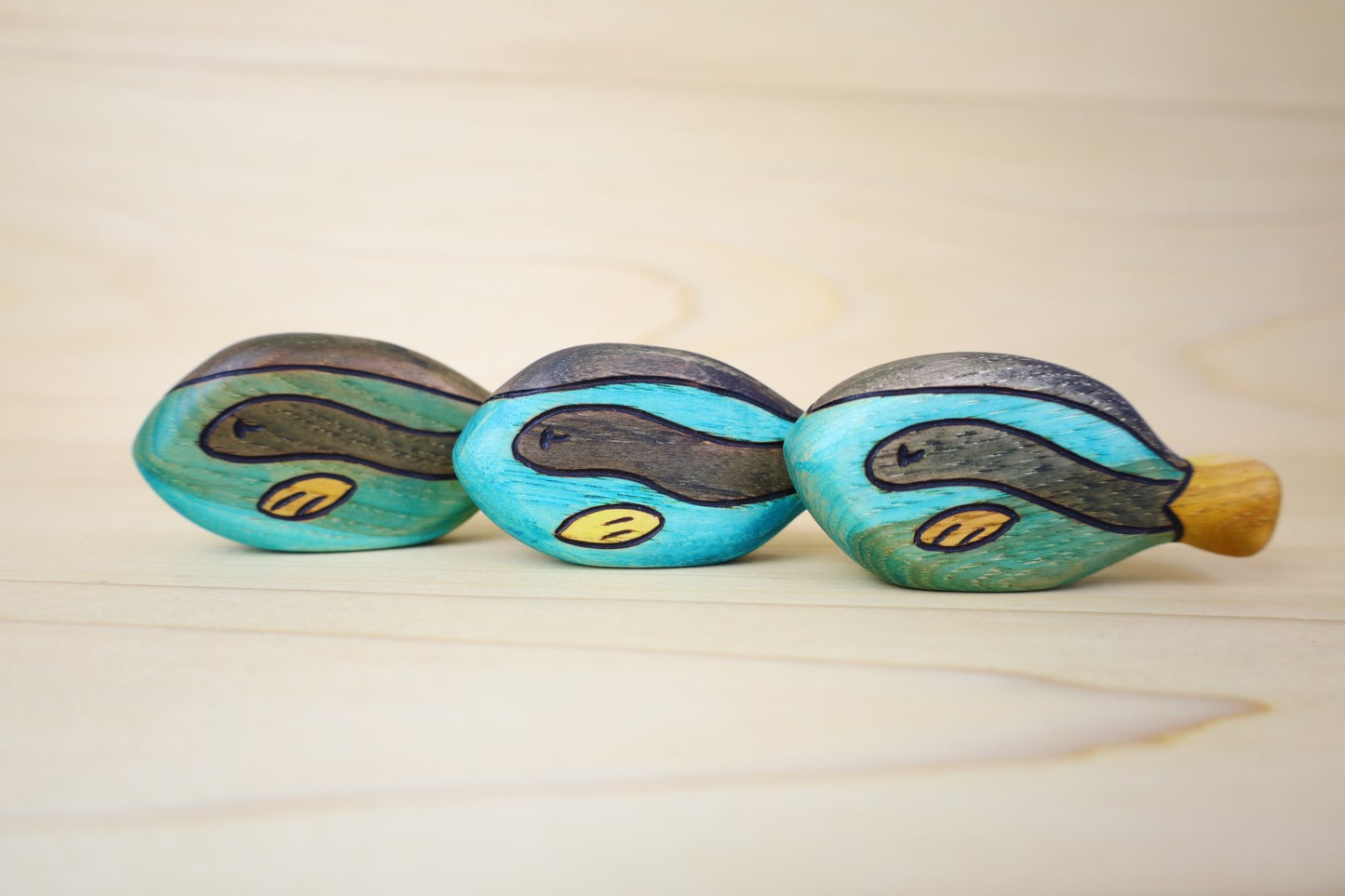 Wooden Blue Tang Surgeonfish Fish Toy