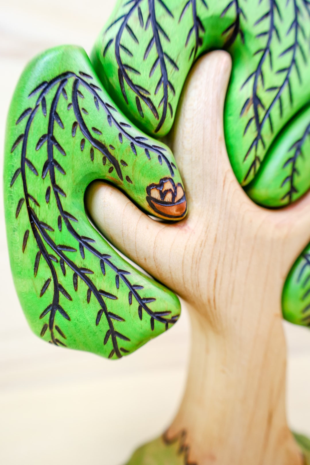 Wooden 4-Piece Weeping Willow Puzzle Tree