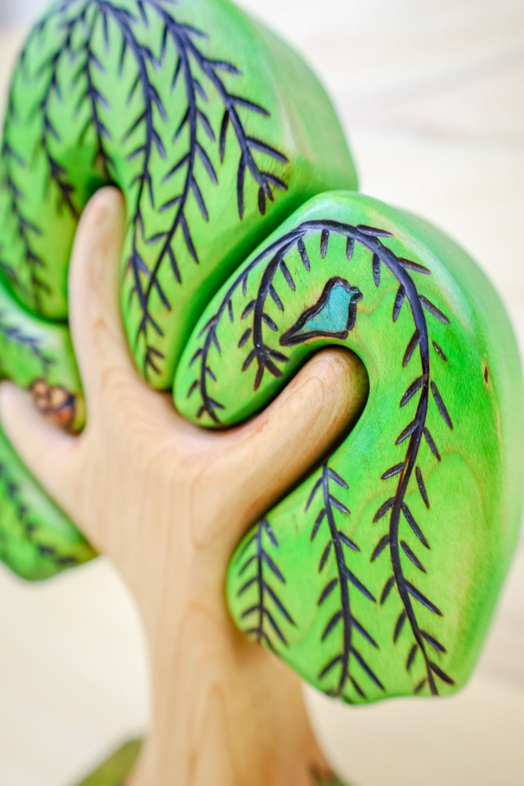 Wooden 4-Piece Weeping Willow Puzzle Tree
