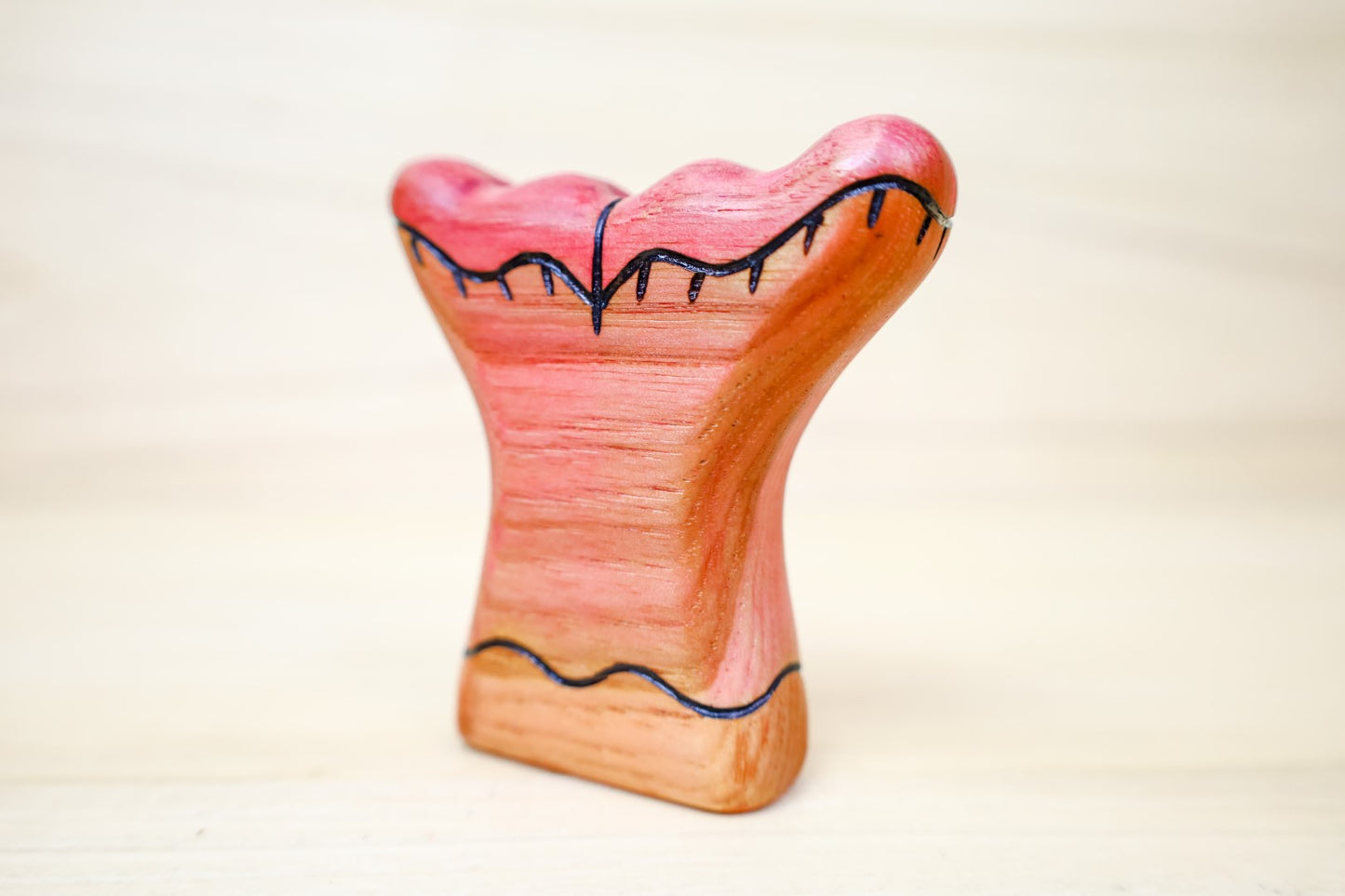 Wooden Pig's Ear Mushroom Toy
