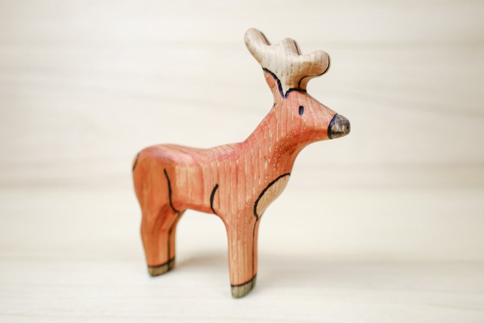 Wooden Deer Toy- Buck Or Doe