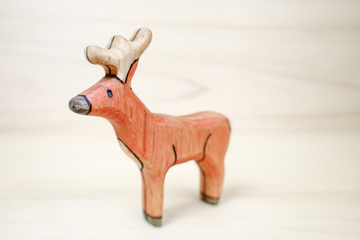 Wooden Deer Toy- Buck Or Doe