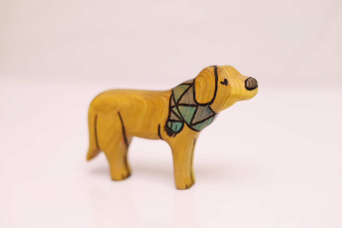 Chilly Labrador Dog With Scarf