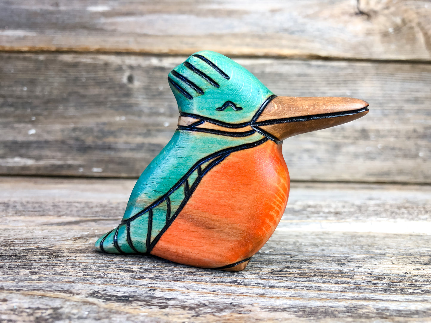 Wooden King Fisher Toy