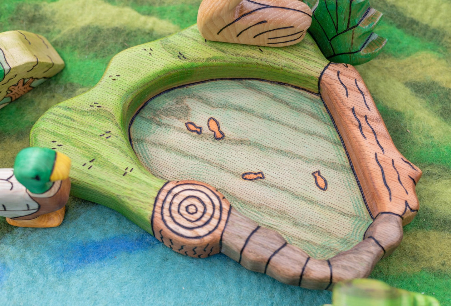 PREORDER Wooden Pond Tray- Made From Red Oak