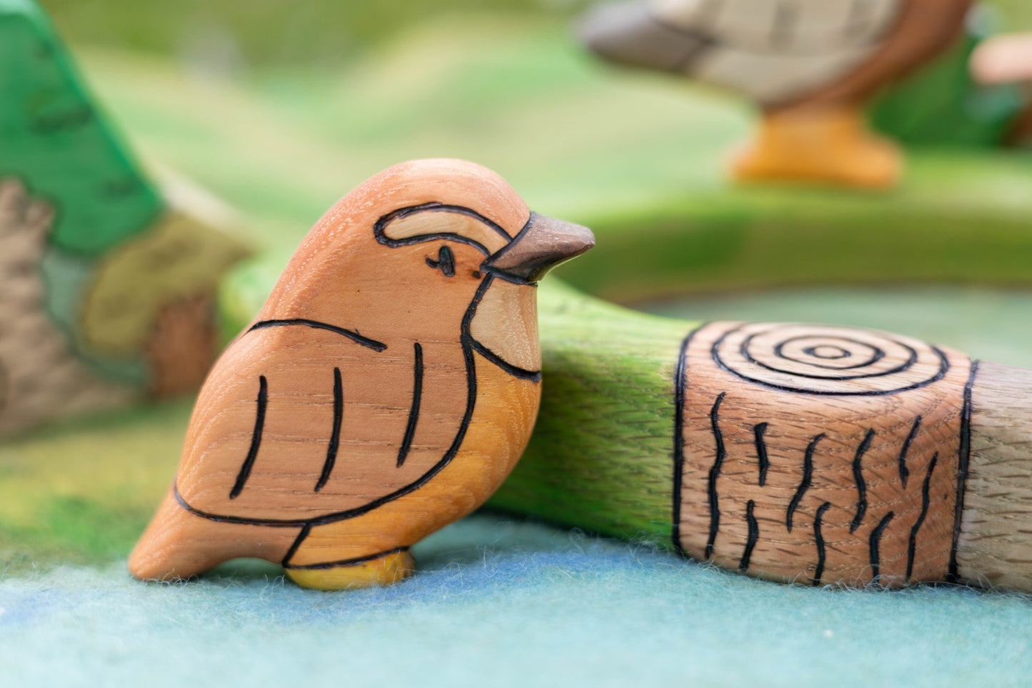 Wooden Wren Bird Toy