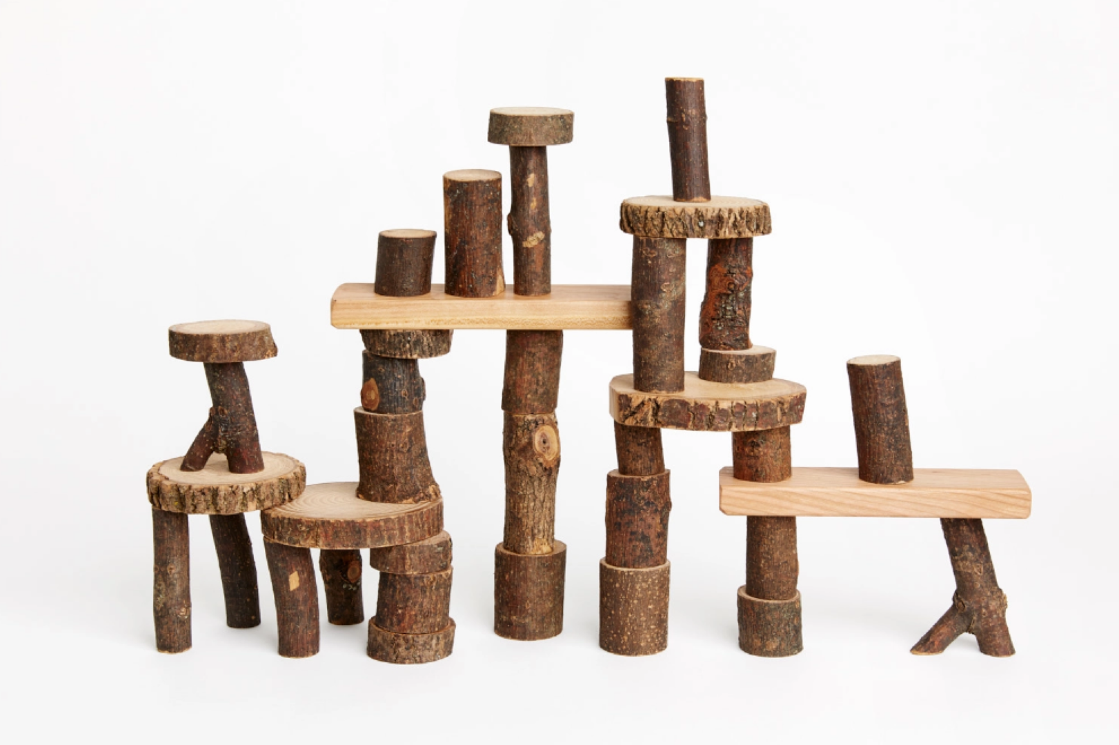 Natural wooden tree blocks new arrivals