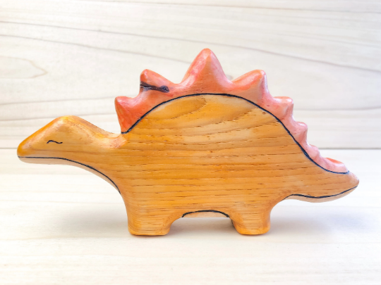 Wooden Stegosaurus Toy