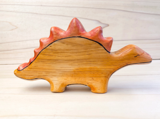 Wooden Stegosaurus Toy