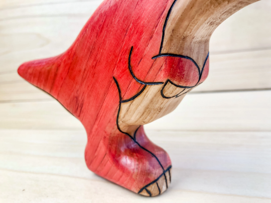 Large Wooden Tyrannosaurus Rex Toy
