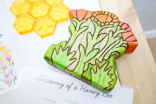 Large Wooden Wildflower Chunky Playscape Block