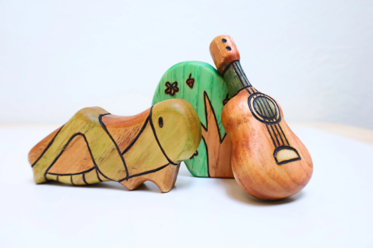 Wooden Cricket Toy