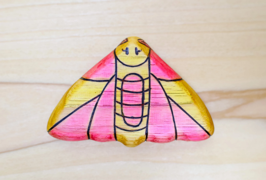 Wooden Rosy Maple Moth Toy