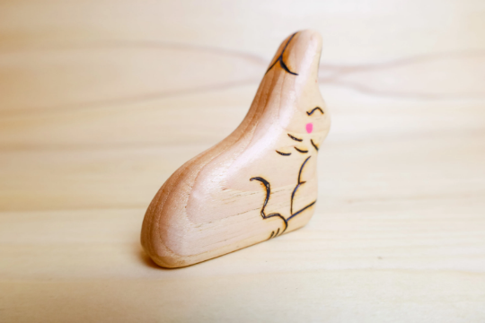 Wooden Snow Bunny Toy