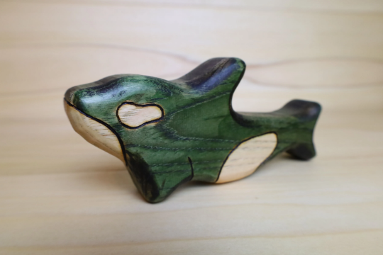 Wooden Orca Whale Toy