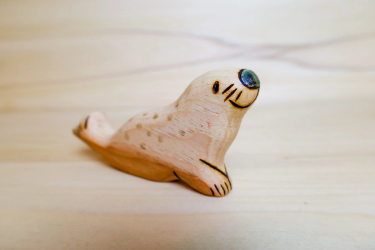Wooden Seal Or Seal Pup Toy