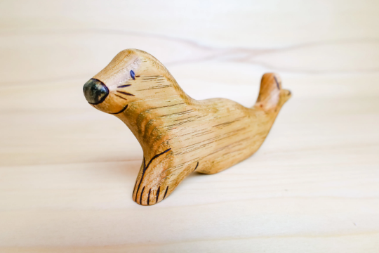 Wooden Seal Or Seal Pup Toy