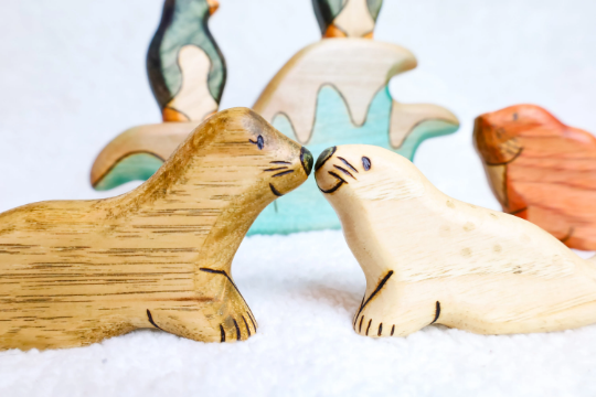 Wooden Seal Or Seal Pup Toy
