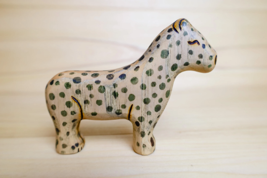 Wooden Snow Leopard Toy