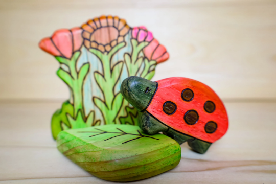 Wooden Ladybug Toy