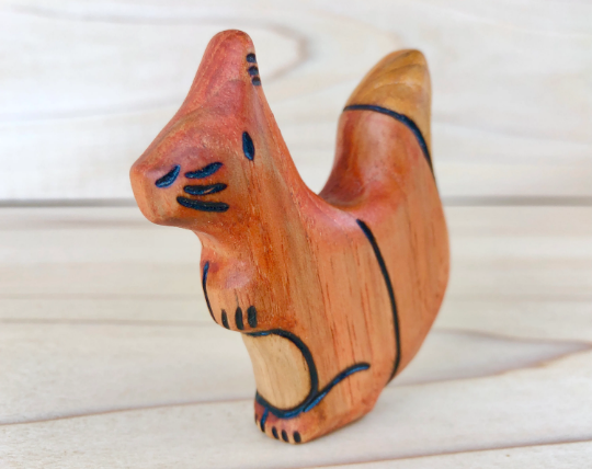 Wooden Squirrel Toy
