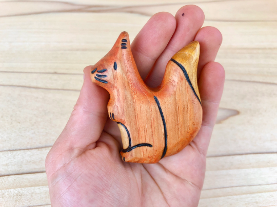 Wooden Squirrel Toy