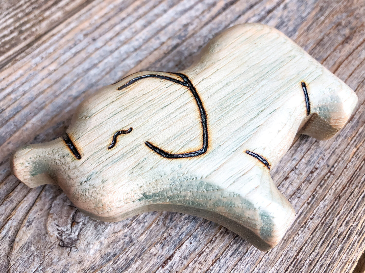 Wooden Baby Elephant Toy