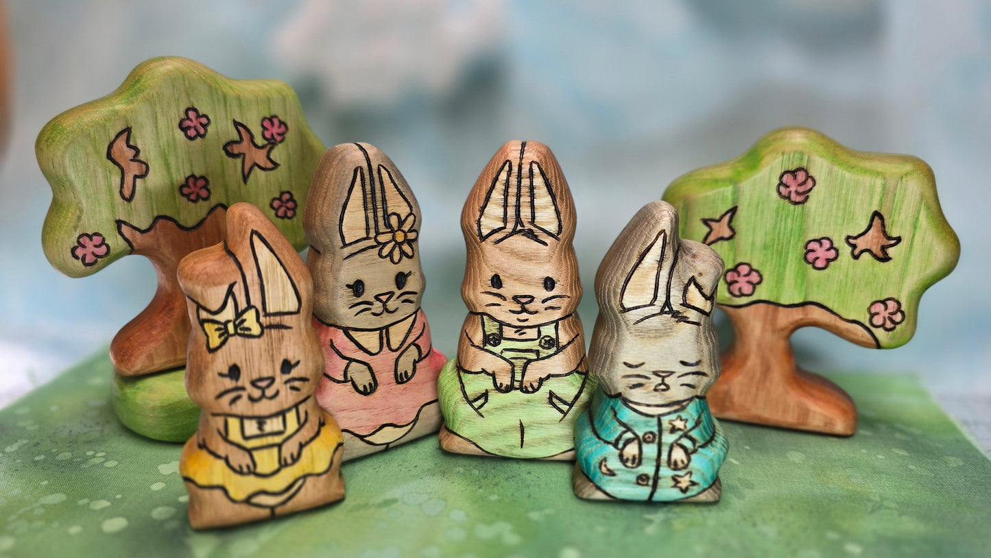 Individual Bunny Folk - Ready to Ship