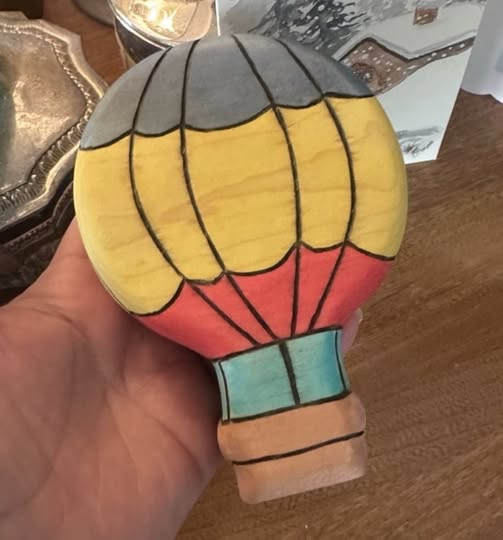 PREORDER - Wooden Hot Air Balloon