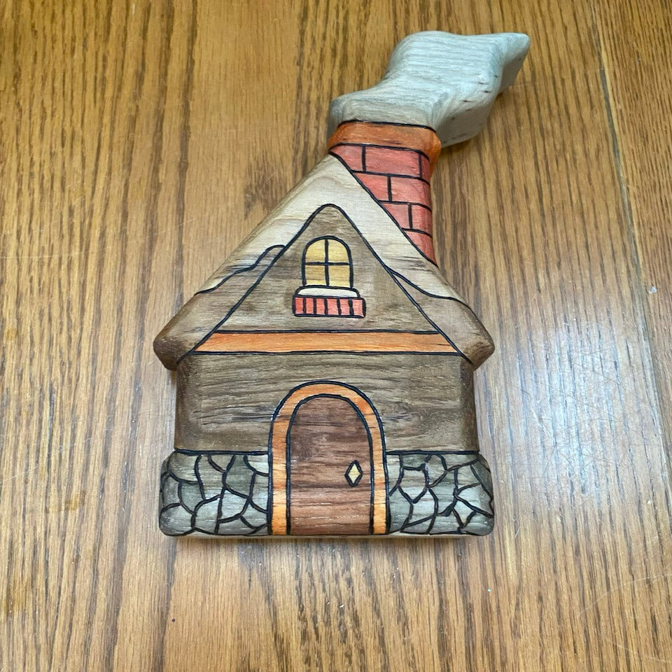 Wooden Large Winter Cozy Cottage Toy