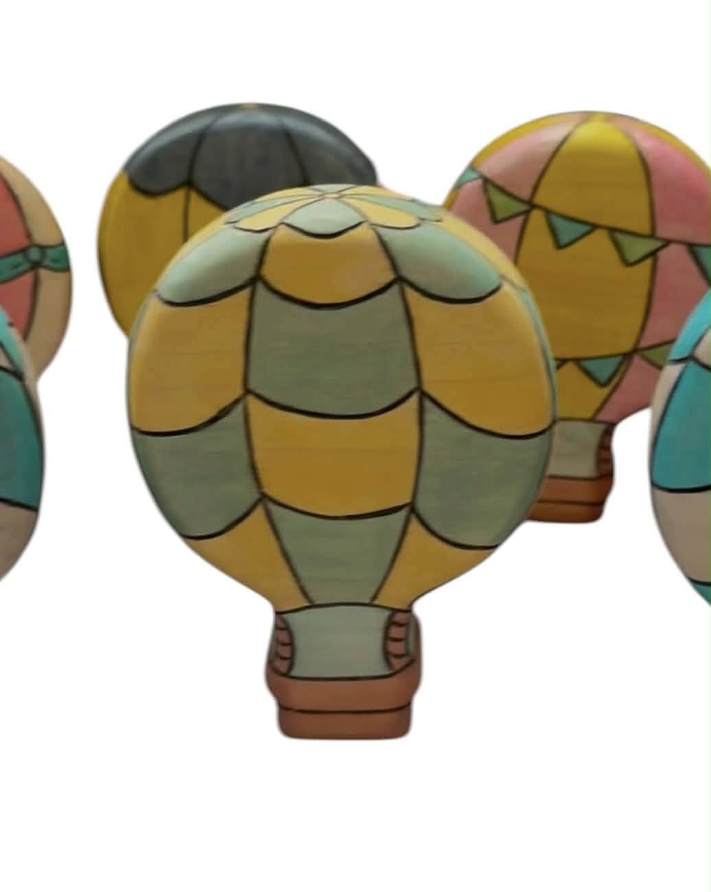 PREORDER - Wooden Hot Air Balloon - New Designs added!
