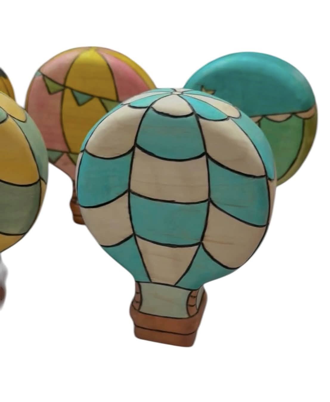 PREORDER - Wooden Hot Air Balloon - New Designs added!