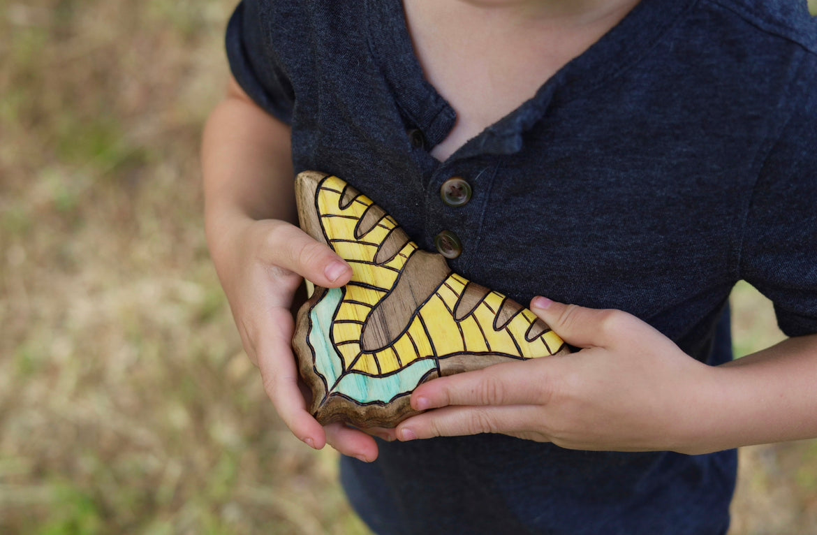 Wooden Swallowtail Butterfly Toy