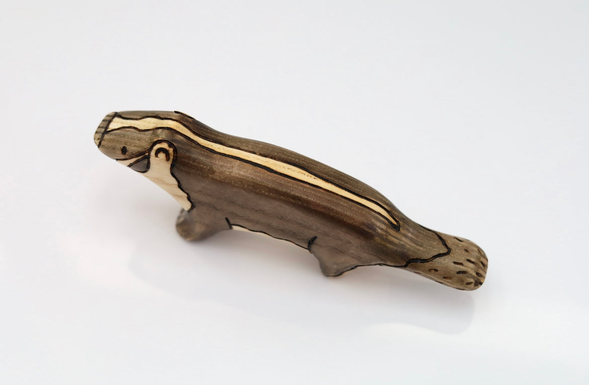 Wooden American Badger Toy